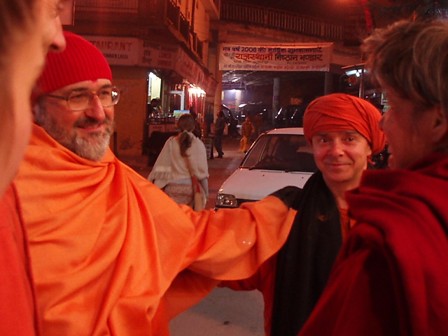 con swami Aghoranandaji